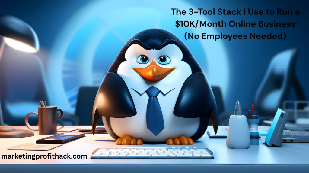 The 3-Tool Stack I Use to Run a $10K/Month Online Business (No Employees Needed)